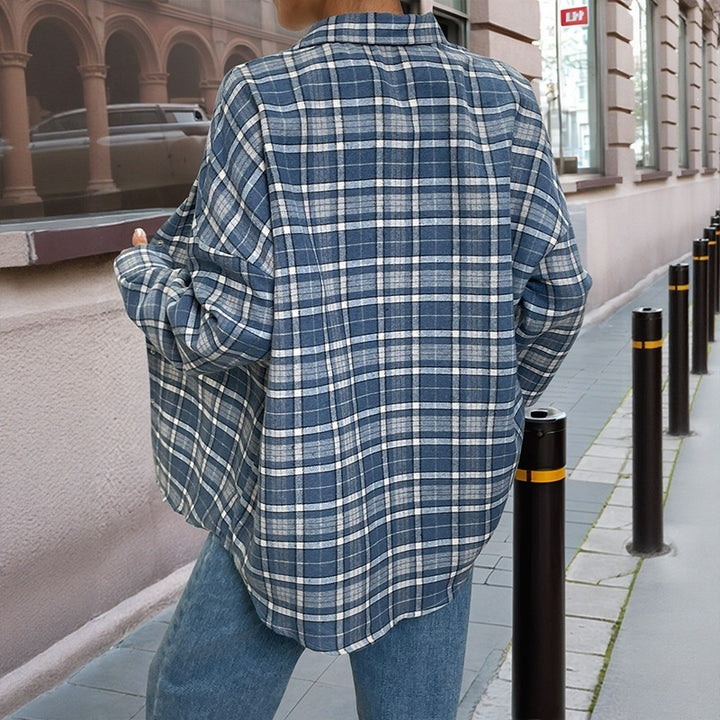 Damen Karierte Overshirt Echo Archiv