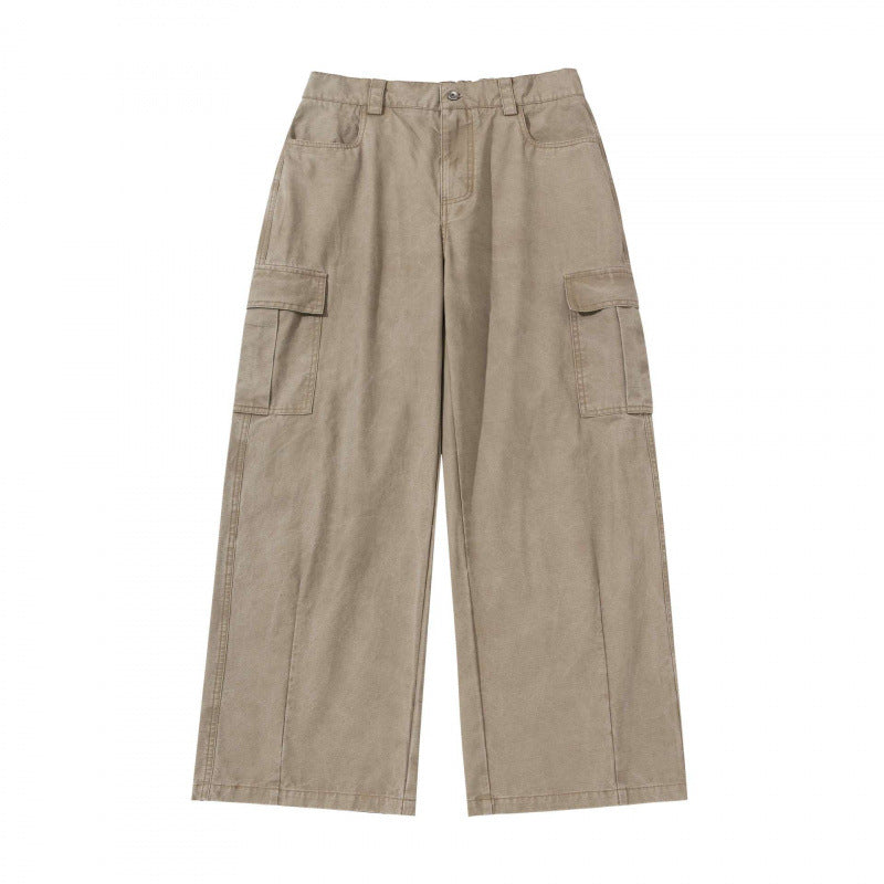 Damen Weite Cargo-Culotte-Hose aus Baumwollmix mit großen aufgesetzten Pattentaschen Echo Archiv