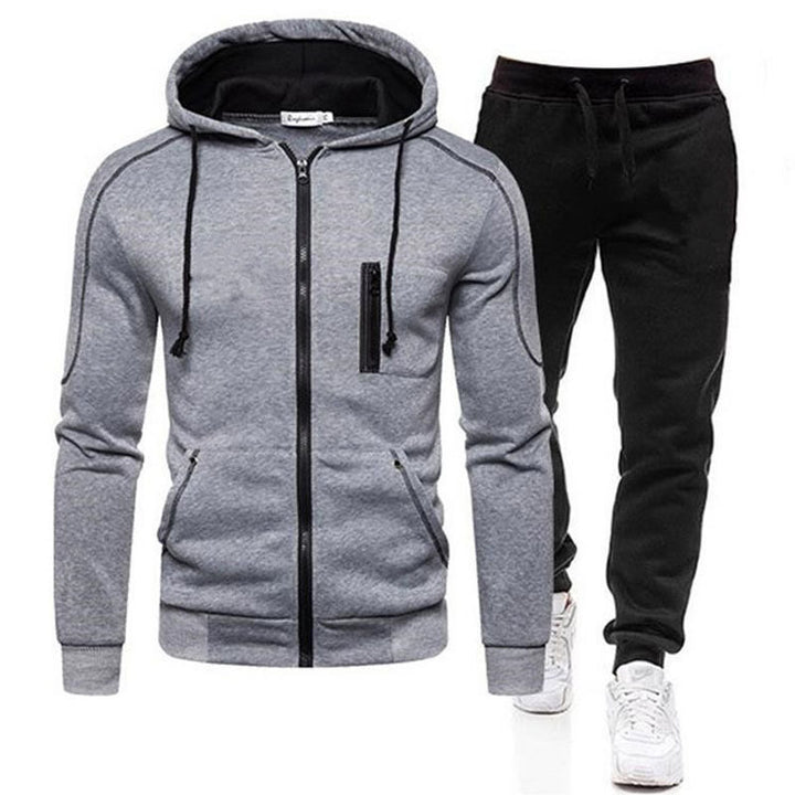 Herren sportliches Kombi-Outfit mit praktischen Reißverschlusstaschen Echoarchiv