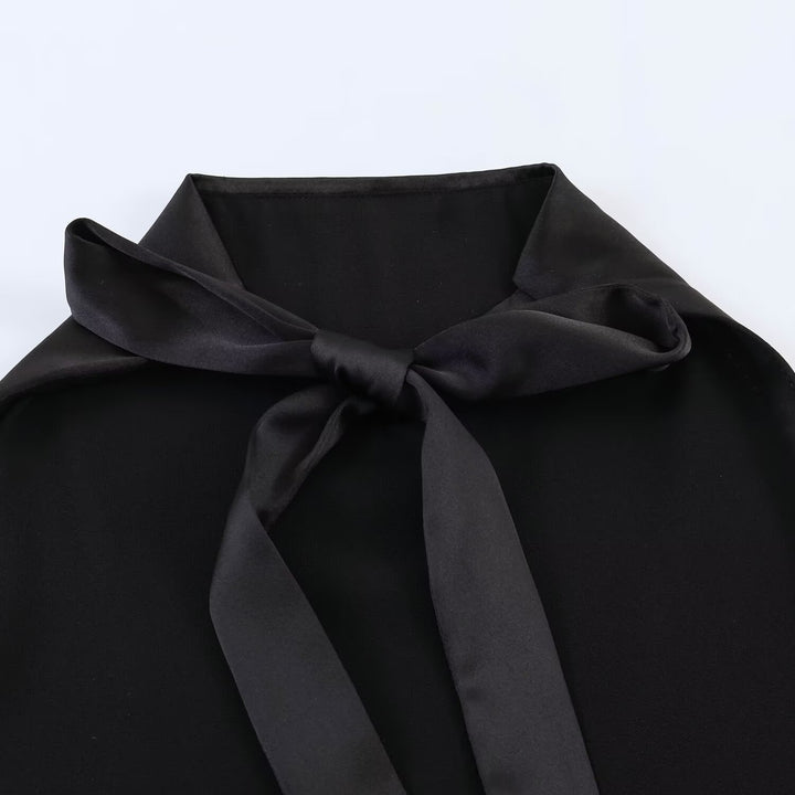 Damen asymmetrisches Satin Kleid Echo Archiv