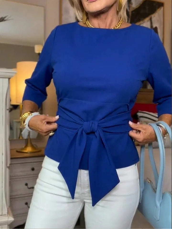 Damen Elegante Bluse mit Schleifen-Detail Echo Archiv