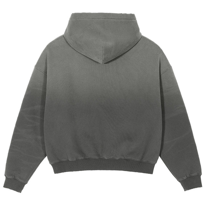 Herren Oversize-Kapuzenpullover mit verwaschenem Used-Effekt und Destroyed-Details Echo Archiv