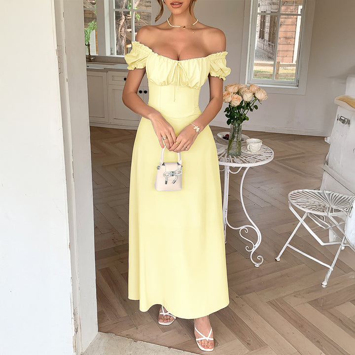 Damen Maxi-Kleid mit charmanten Rüschendetails und schmeichelndem Schnitt Echo Archiv