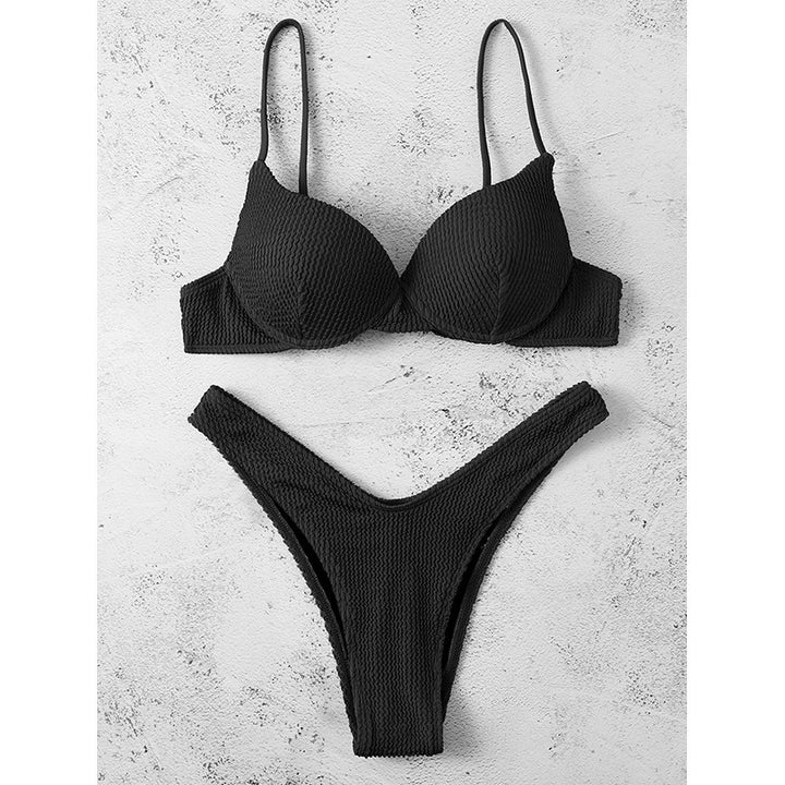 Damen Bikiniset mit gepolstertem Oberteil und hohem Beinausschnitt Echo Archiv