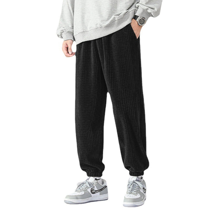 Herren Weiche Cord-Jogginghose im Relaxed-Fit mit elastischem Bund und Bündchen Echo Archiv
