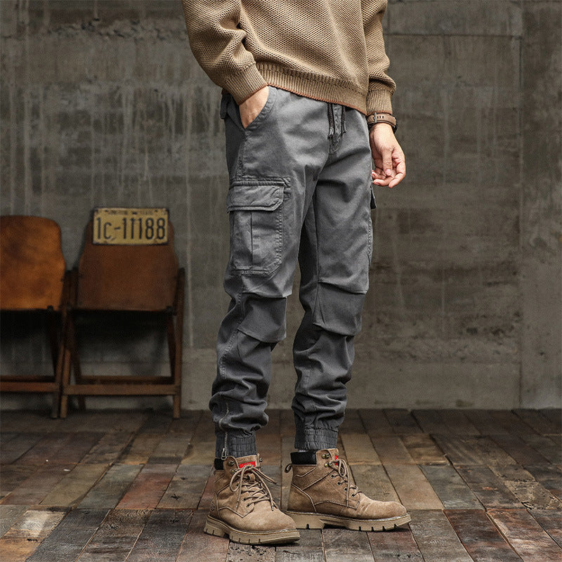 Herren Cargo-Jogginghose im urbanen Utility‑Stil mit elastischem Tunnelzugbund und verstärkten Kniepartien Echo Archiv