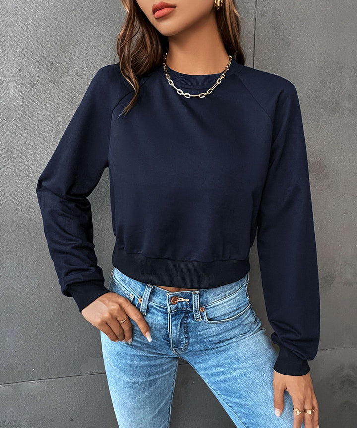 Damen Sportlicher Cropped Pullover Echo Archiv