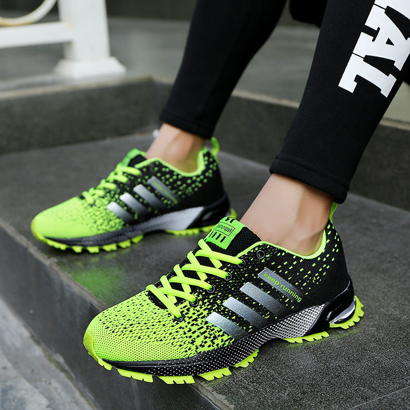Herren leichte Strick-Running-Sneaker mit integrierter Fersen-Luftkammer und griffiger Trailsohle – Norré