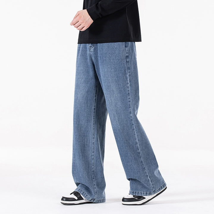 Damen Weite Baggy-Jeans mit hoher Taille, extra weitem Bein und Vintage-Waschung Echoarchiv
