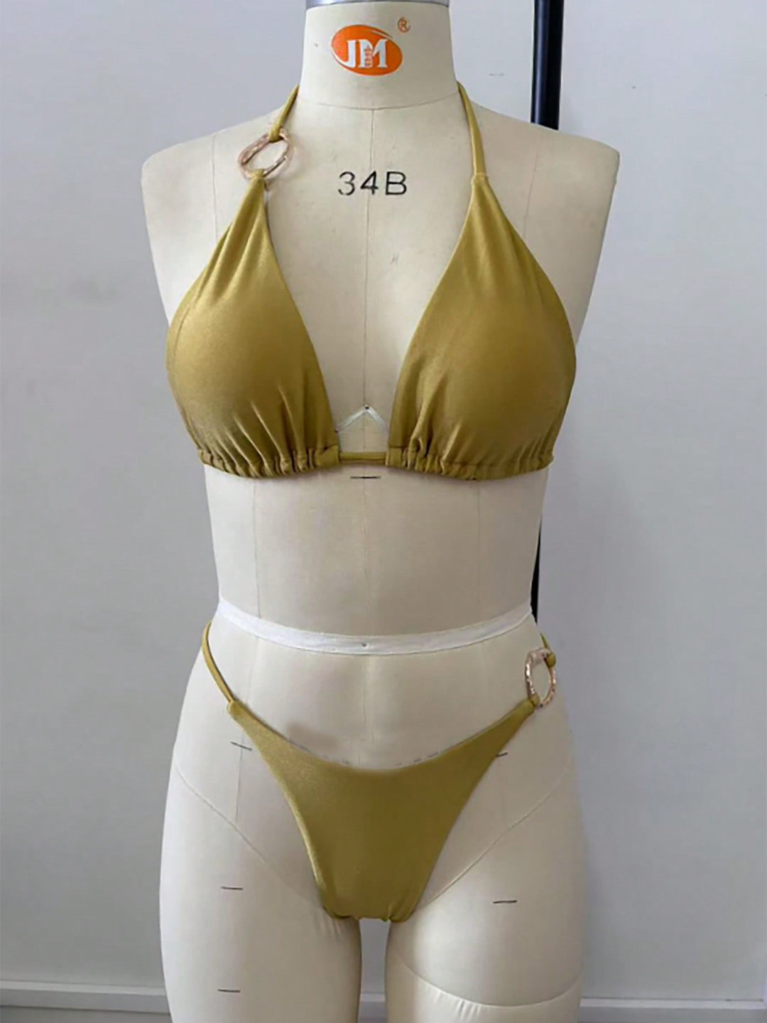 Damen Triangel-Bikini-Set mit modischen Metallringen Echo Archiv