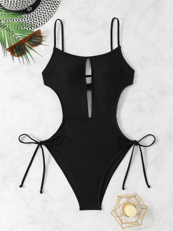 Damen Einteiliger Badeanzug mit Trendigen Cut-out-Details Echo Archiv