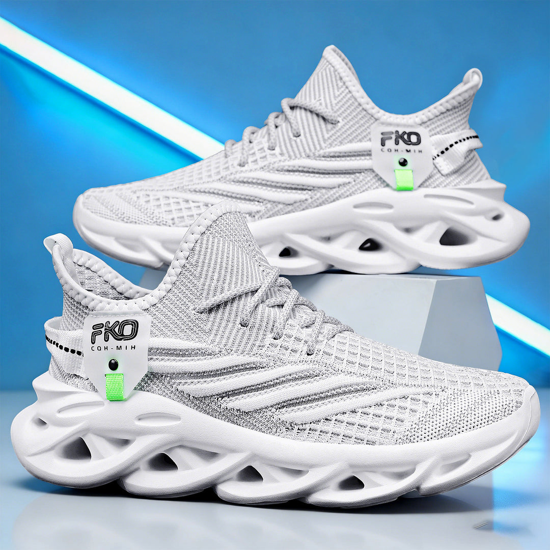 Herren nan leichter Strick-Sneaker mit nahtlosem Sockenschaft, atmungsaktivem Mesh-Obermaterial und innovativer hohlgeformter EVA-Dämpfung Echo Archiv