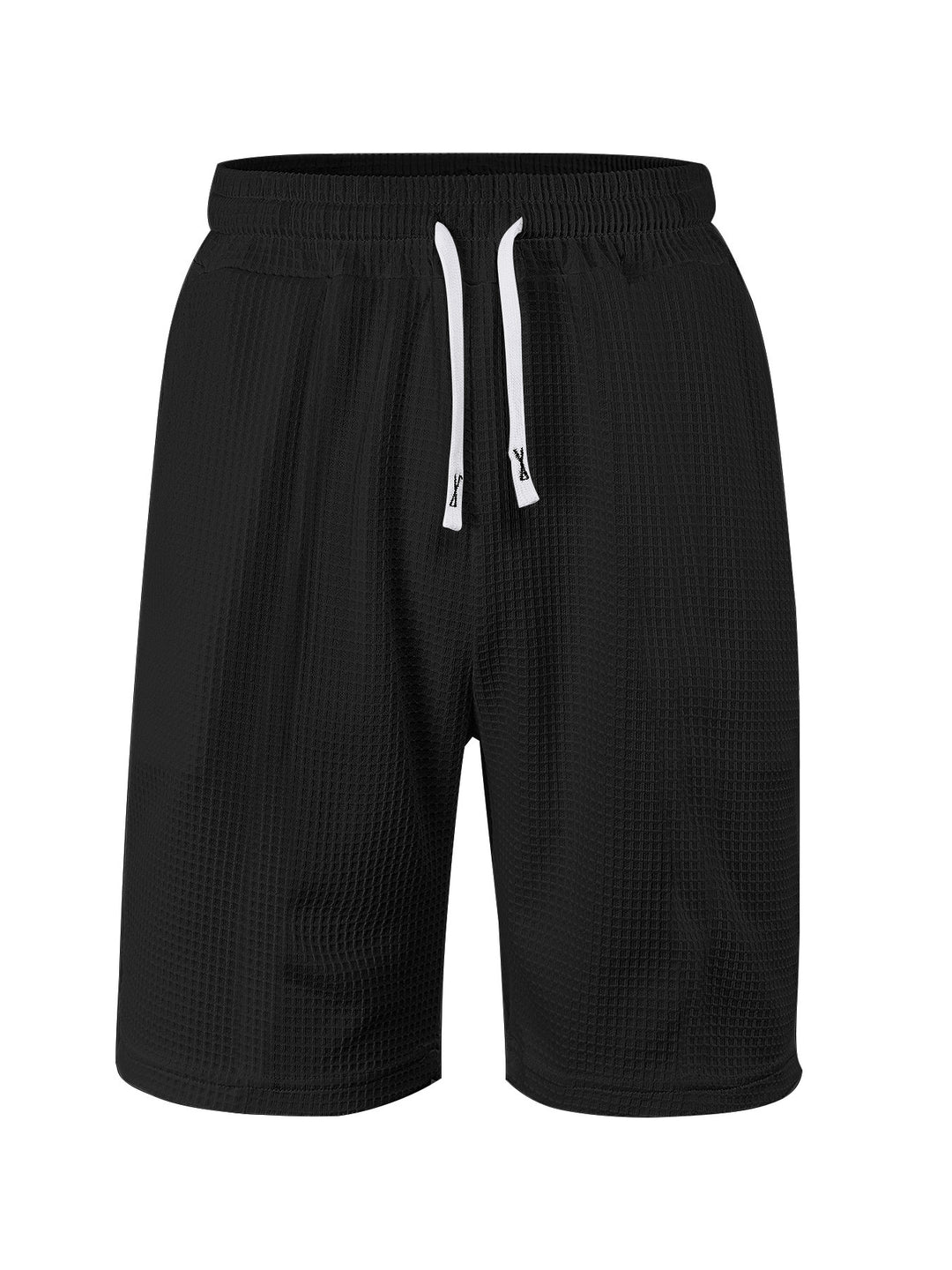 Herren nan atmungsaktive Waffel-Pyjama-Shorts mit elastischem Komfortbund, Tunnelzug und seitlichen Eingrifftaschen Echo Archiv