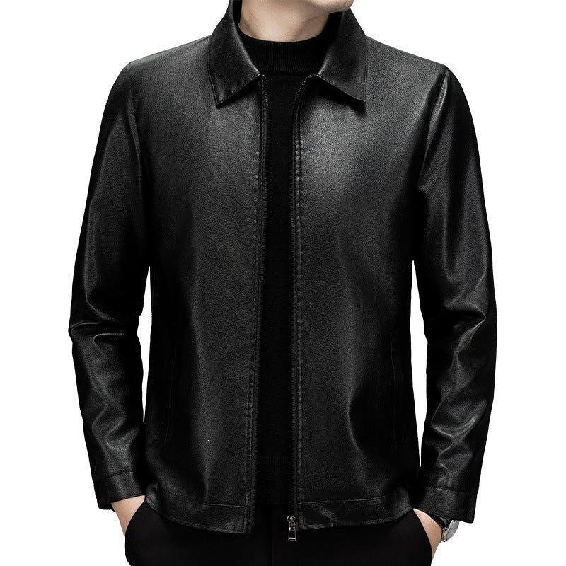 Herren Modische Lederjacke Echo Archiv