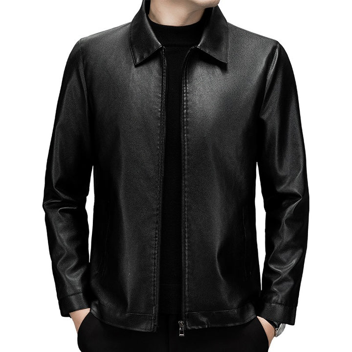 Herren Modische Lederjacke Echo Archiv