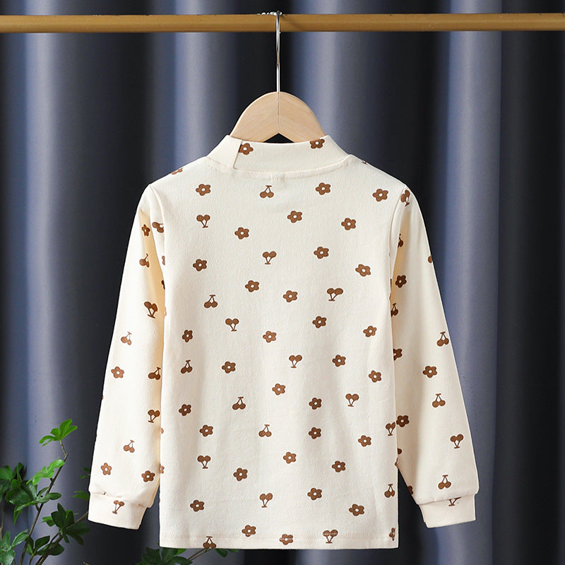 Mädchen Langarmshirt mit verspieltem Blüten- und Tierdesign Echo Archiv