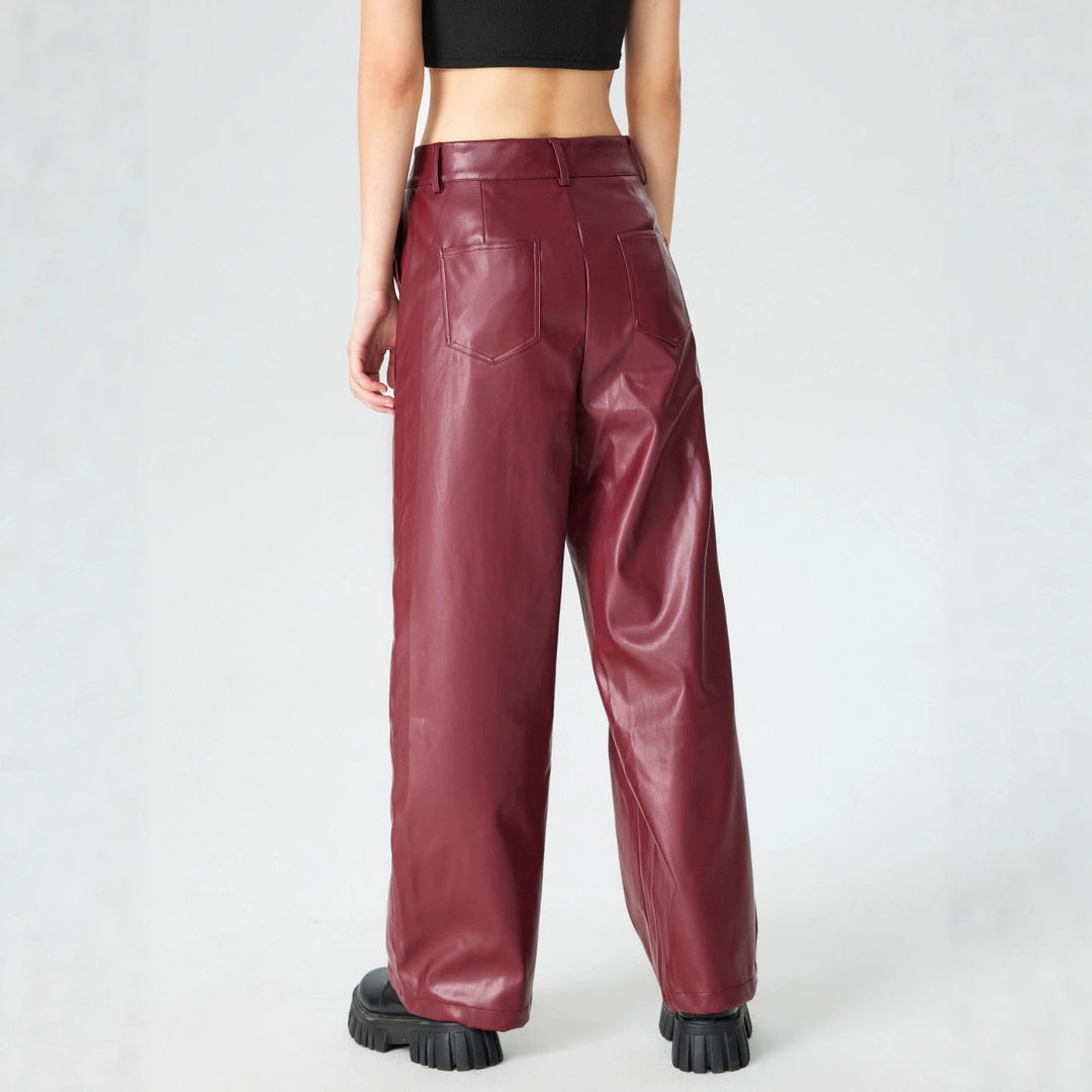 Damen Elegante Kunstlederhose Echo Archiv