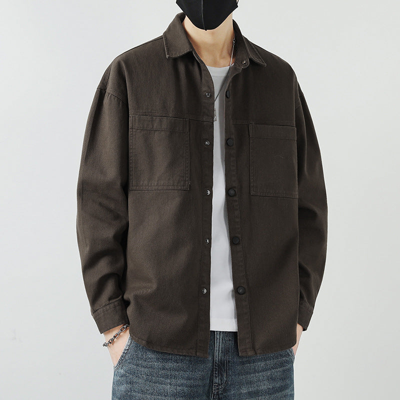 Herren Lässige Overshirt-Jacke Echo Archiv
