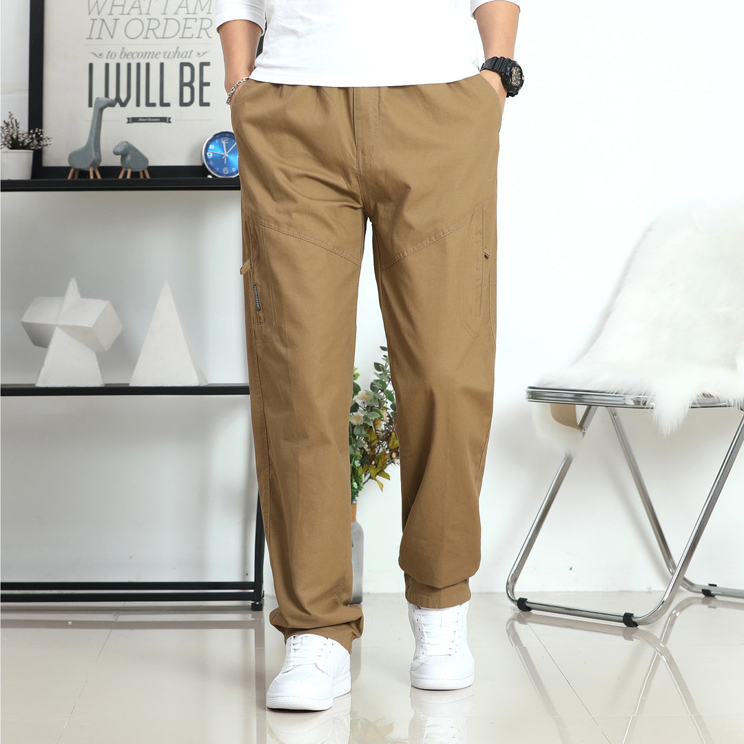 Herren Weite Cargohose im Utility‑Stil mit seitlicher Reißverschlusstasche und ergonomischen Nähten Echo Archiv