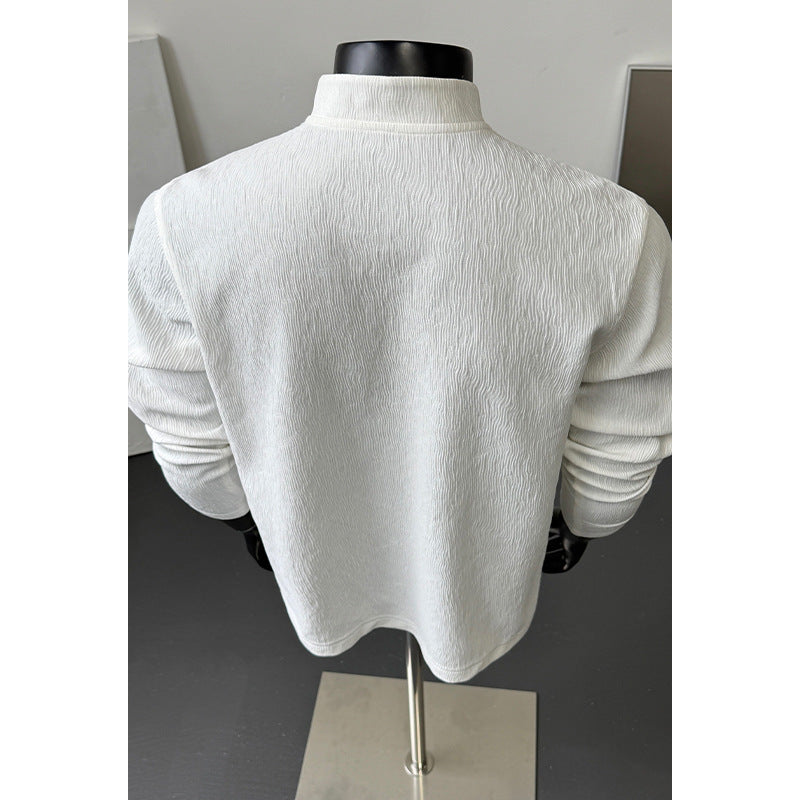 Herren Hochwertiger Langarmpullover mit Knopfleiste Echo Archive