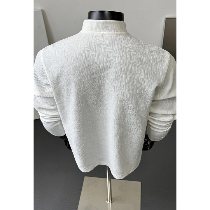 Herren Hochwertiger Langarmpullover mit Knopfleiste Echo Archive