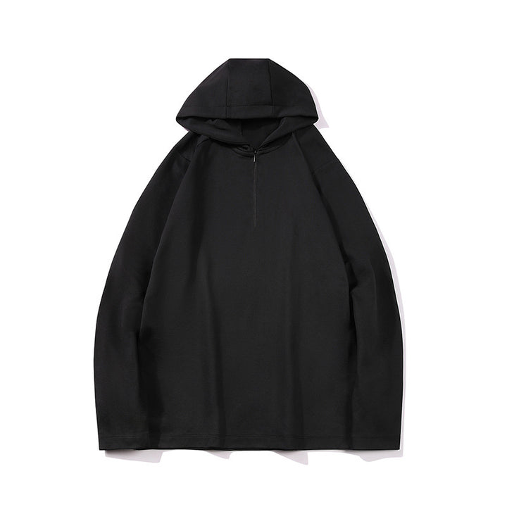 Herren Leichter Halbzip-Kapuzenpullover im Oversize-Relaxed-Fit aus technischem Jersey Echo Archiv