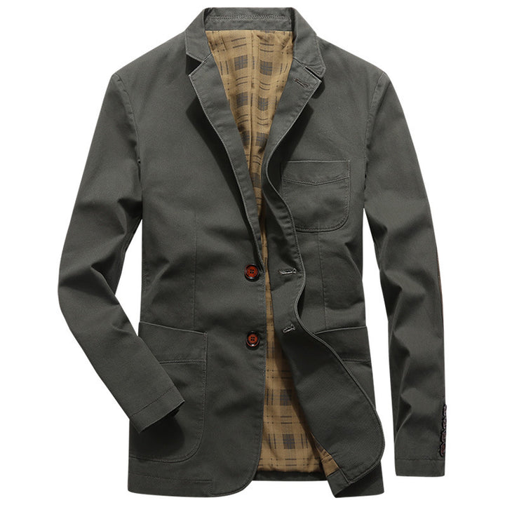 Herren Sakko im Field‑Stil aus Premium‑Canvas mit aufgesetzten Taschen Echo Archiv