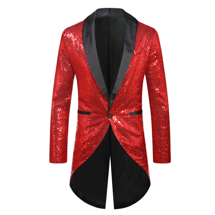 Herren eleganter Paillettenblazer mit luxuriösen Details Echoarchiv