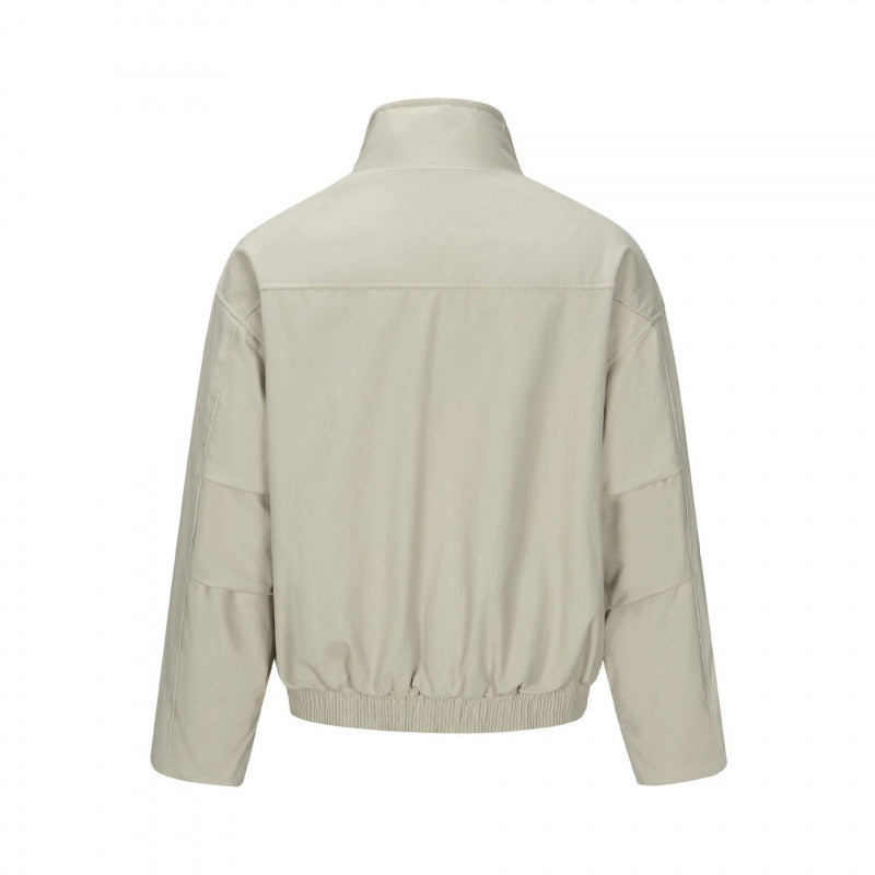 Herren Asymmetrische Kurzjacke mit Stehkragen, gesteppter Frontblende und elastischem Saum Echo Archiv