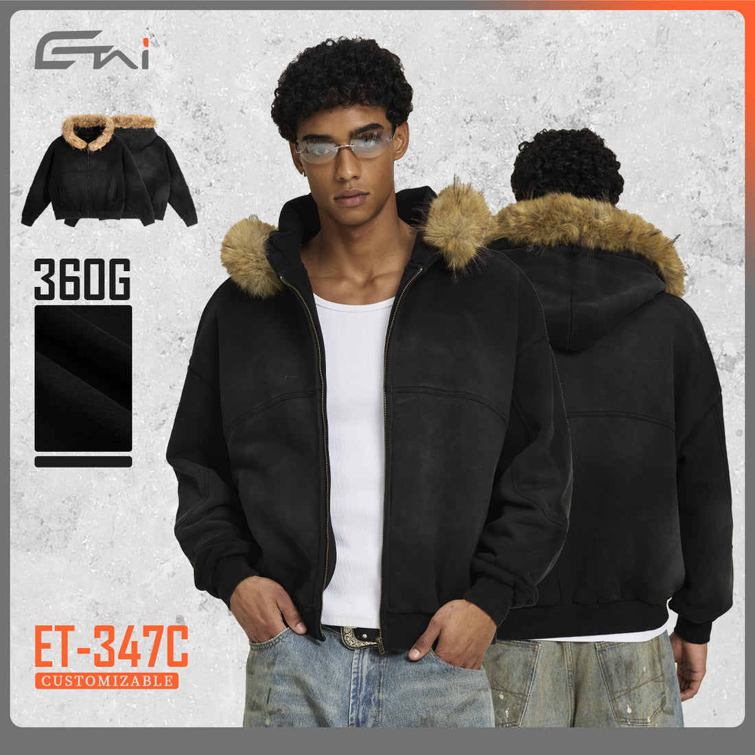 Herren Kapuzenjacke Echo Archiv