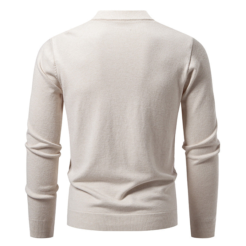 Herren nan V-Ausschnitt Strickjacke mit dezenter Zopfmusterstruktur und durchgehender Knopfleiste Echo Archiv