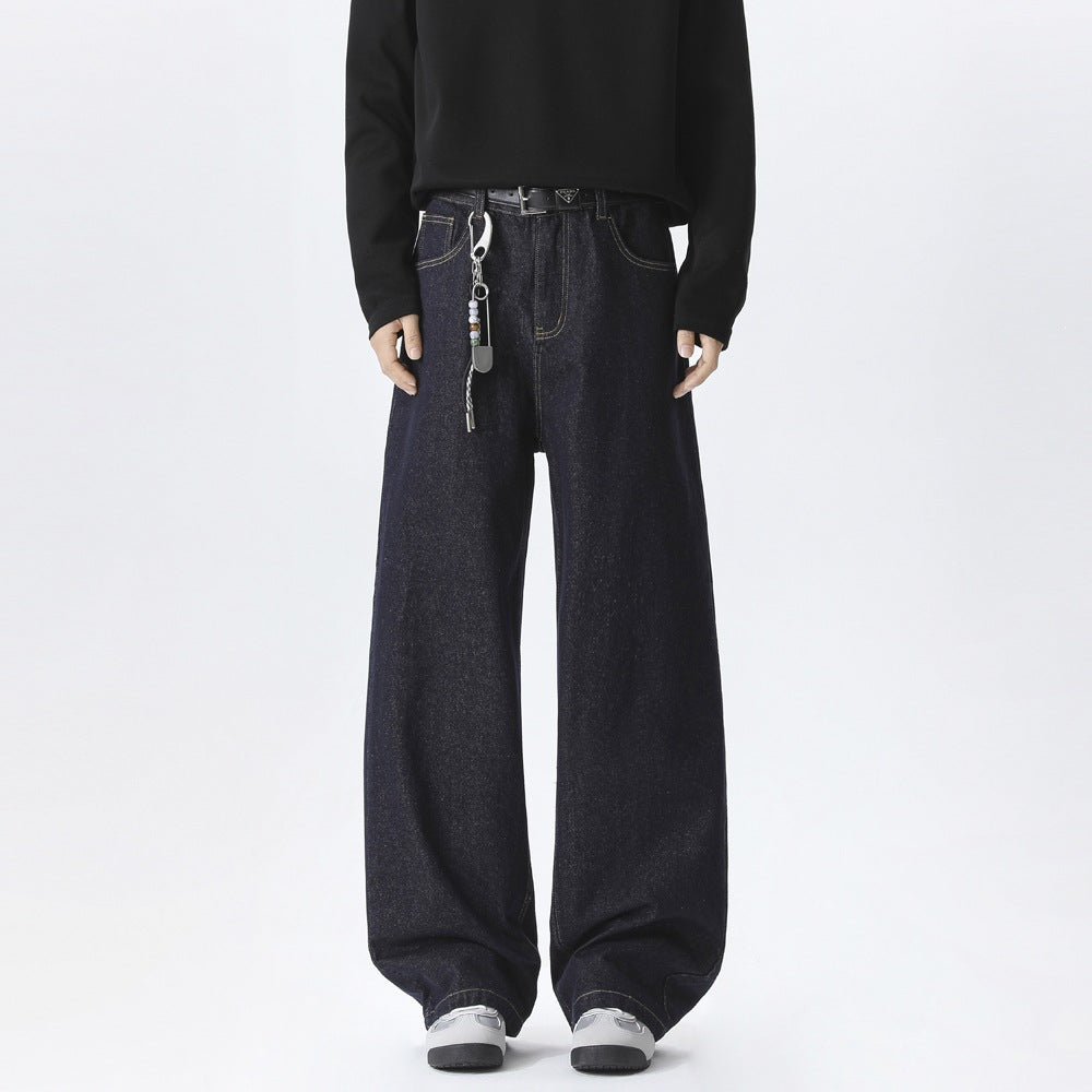 Herren Baggy-Jeans im Ultraweiten Denim-Schnitt mit hoher Leibhöhe & Deep‑Cuff-Optik Echoarchiv