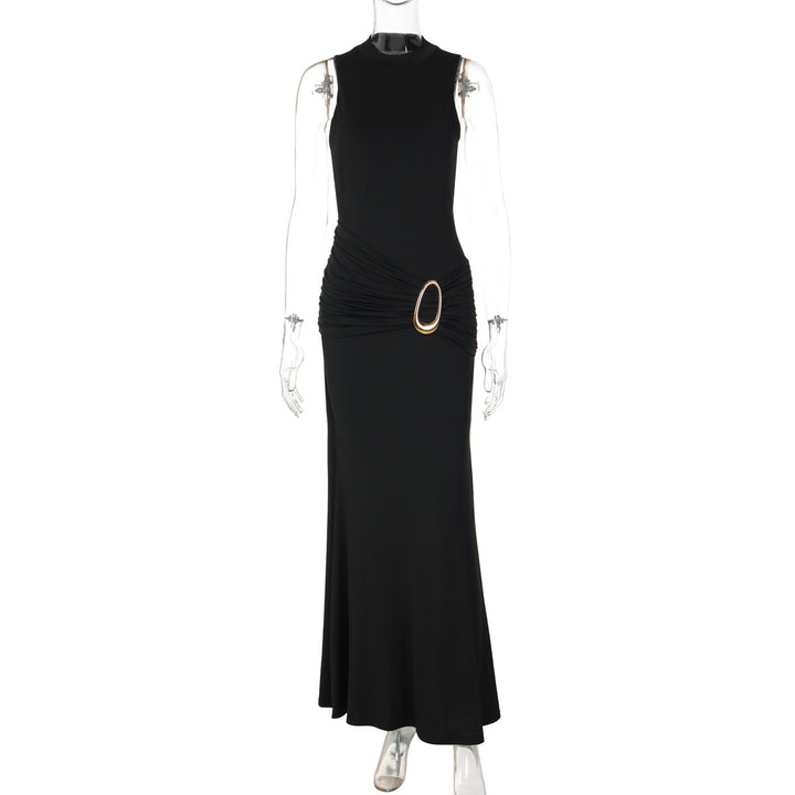 Damen Langermiges Maxikleid mit raffiniertem Raffungselement Echo Archiv