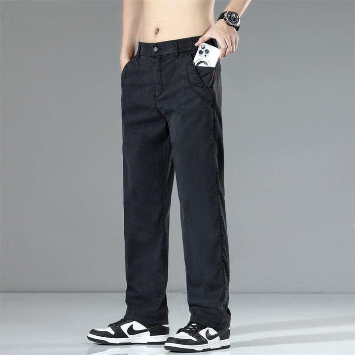 Herren Bequeme Chino-Hose mit elastischem Bund und praktischen Seitentaschen Echoarchiv