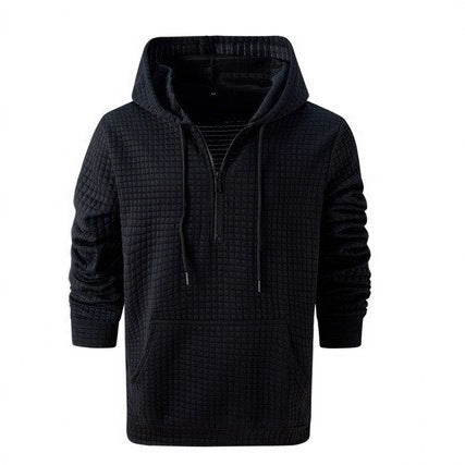 Herren lockerer Hoodie mit Reißverschluss und Kängurutasche Echoarchiv