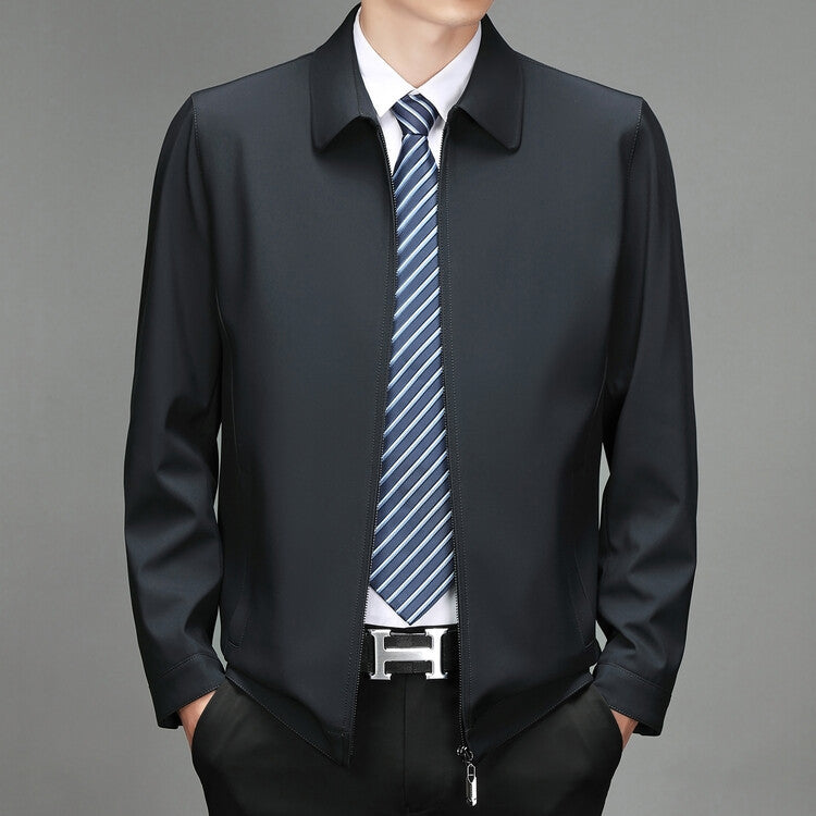 Herren elegante Übergangsjacke mit modernem Kragen Echoarchiv