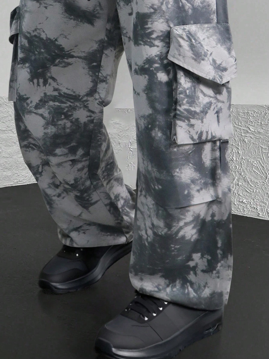 Herren lässige Cargo-Hose mit modischem Tie-Dye-Muster Echoarchiv