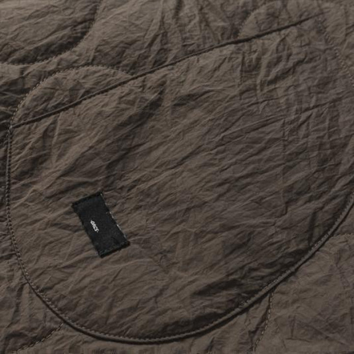 Unisex Wattierter Oversize-Anorak-Pullover mit halber Druckknopfleiste, Raglanärmeln und Tunnelzugsaum Echo Archiv