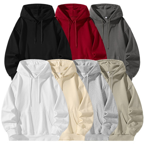 Unisex Oversize Kapuzenpullover aus schwerer Baumwollmischung mit Kängurutasche Echoarchiv