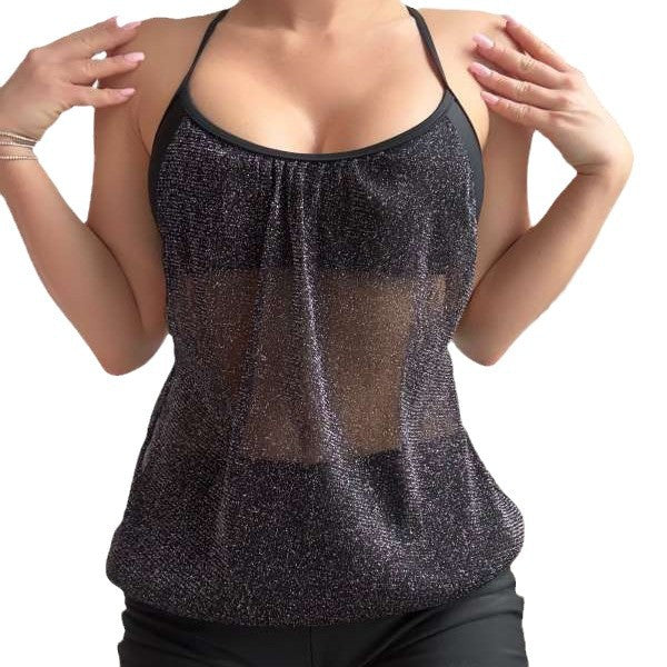 Damen Sportliches Bikini-Top mit funkelndem Design Echo Archiv