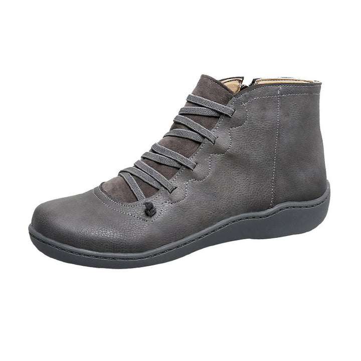 Damen Komfort-Ankleboot mit elastischer Schnürung und ergonomischer Komfortsohle Echoarchiv