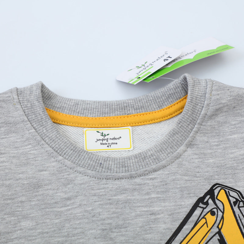 Jungen Sweatshirt mit kreativem Baukran-Design Echo Archiv