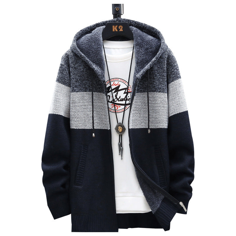 Herren modische Kapuzenjacke mit strukturiertem Design Echoarchiv