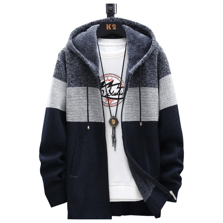 Herren modische Kapuzenjacke mit strukturiertem Design Echoarchiv