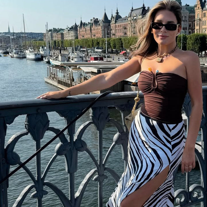 Damen Wickeloberteil mit verspieltem Ausschnitt und raffinierten Details Echo Archiv