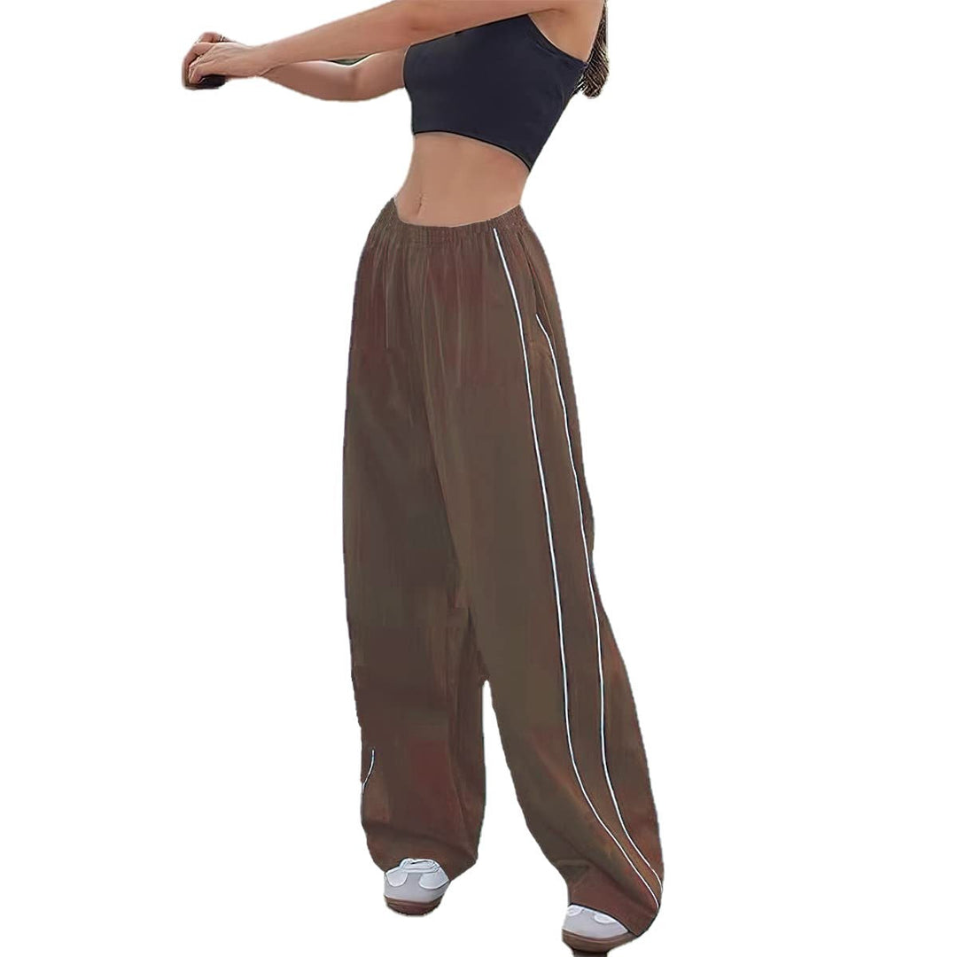 Damen Sportliche High-Waist Freizehhosen Echoarchiv