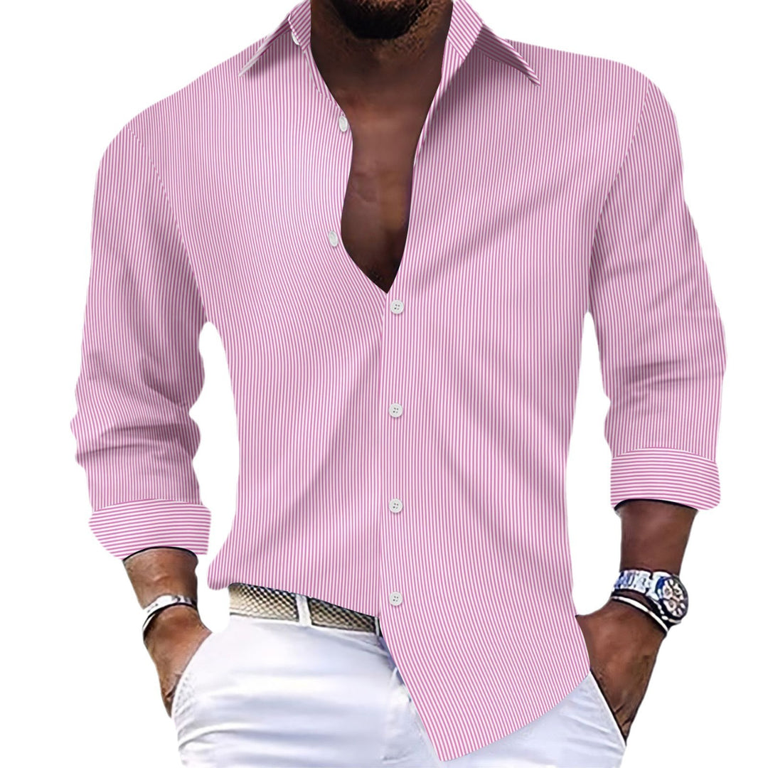 Herren Hemd mit feinem Streifendesign Echoarchiv
