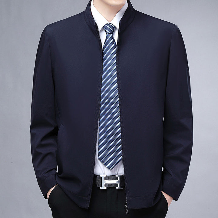 Herren elegante Übergangsjacke mit modernem Stehkragen Echoarchiv