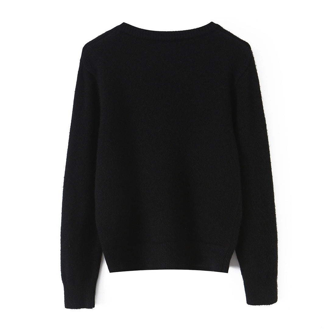 Damen Feinstrick-Cardigan mit Rundhalsausschnitt, durchgehender Knopfleiste und geripptem Saum Echo Archiv
