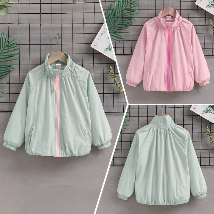 Damen nan leichte winddichte Sommerjacke mit Stehkragen elastischen Bündchen Echo Archiv